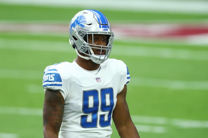Detroit Lions rookie defensive end Julian Okwara